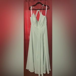 Azazie Skylar dress in Agave